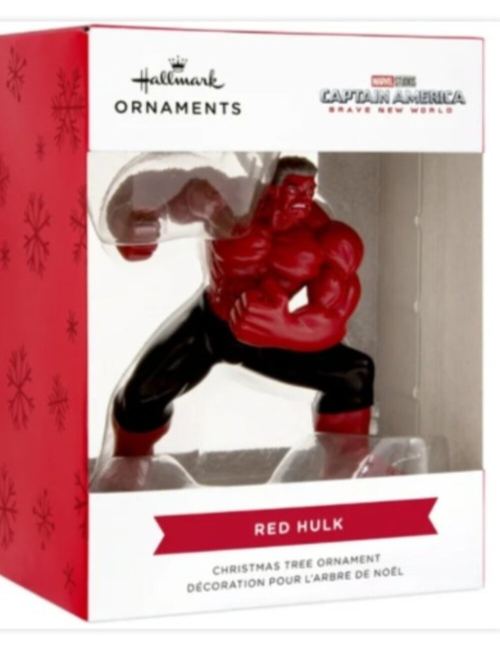 Hallmark Red Hulk Captain America Christmas Holiday Ornament Marvel Studios 2025
